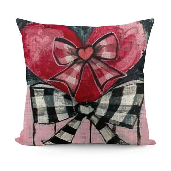 YINGXI Valentines Day Decor Pillow Case Gifts Decoration for Home Sofa Couch 22x22in