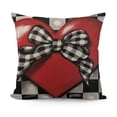 thumbnail image 1 of YINGXI Valentines Day , Red Polka Dots Heart Bow Decor Throw Pillowcases Outdoor for Holiday Home Decorative 22x22in, 1 of 6