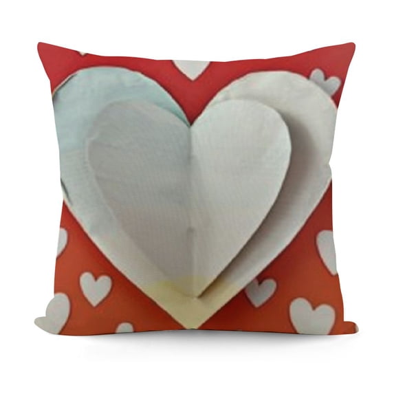 YINGXI Valentines Day , White Decor Throw Pillows Square Holiday Decorative Outdoor Cushion Case for Couch 22x22in