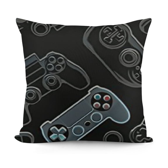 YINGXI Video Game Controller Background Throw Pillow Covers Gadgets Decorative Pillowcases Soft Cushion Covers for Sofa Couch Bed Home Decor 20x20in