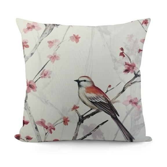 YINGXI & Pattern Curtain, Country Style Rustic Home Decor Window Drapery Bundle with Square , Linen Textured Pillowcase for Bedroom Living Room 12x12in