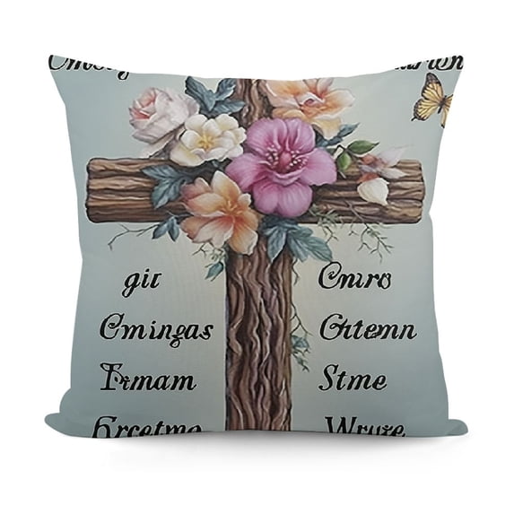 YINGXI for Women for Women Inspirational with Bible Verse Pillow Case Cushion Cover 12x12in