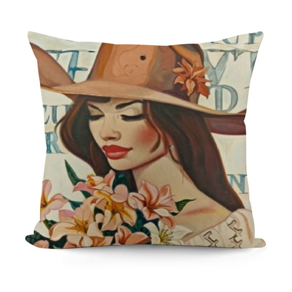 YINGXI in A World Full of Be A Flower Decorative Throw Pillow Case for Home Bedroom Girls Room Dorm Decor,Gifts for Teen Girls s 12x12in