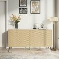 thumbnail image 1 of YINGYING 63" Sideboard Buffet Cabinet,  Mid-Century Modern Coffee Bar Station Table with Adjustable Shelves Credenza for Entryway, Living Room, 1 of 9