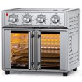 thumbnail image 1 of YINGYUE 29QT Stainless Steel Double Door Air Fryer Toaster Oven 1700W 7-in-1 Multi Cooker, 1 of 10