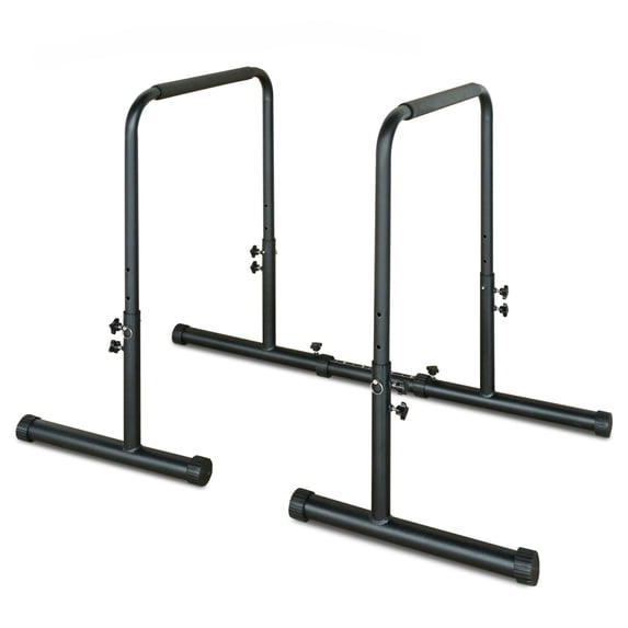 YINGYUE Adjustable Height Dip Station Parallel Bars, Heavy Duty Steel ...