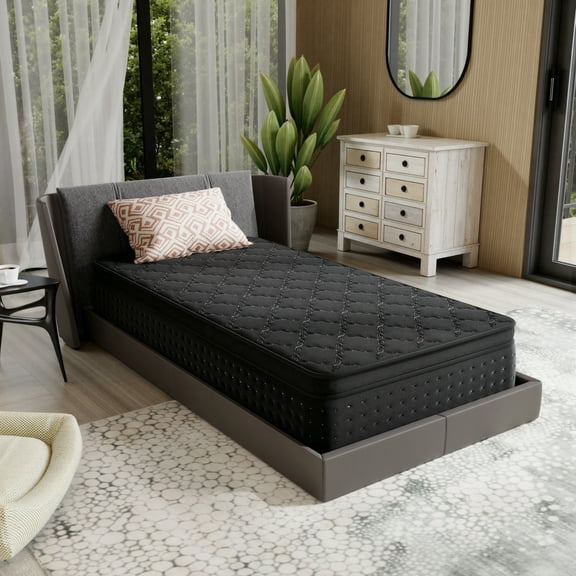 YINIX 10 inch Medium Firm Hybrid Mattress with Gel Menory Foam in a Box for Adult,Twin