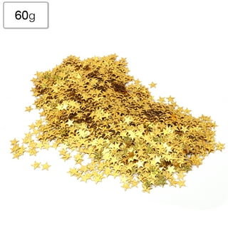 60g star Confetti Glitter Star Table Confetti Metallic Foil Stars for Party  Wedding Festival Decorations (Gold Silver 60g, 10mm and 6mm)