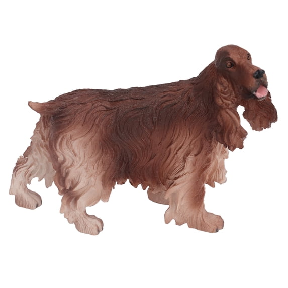 YINKUU Toys for Boys and Girls 3-6 Years Cocker Spaniel Figurine Simulation Realistic Brown Dog Animal Decoration Figurine for Children