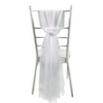 thumbnail image 1 of YINKUU Wedding Mesh Chair Cover, Tulle Chair Back Cap Covers for Bridal Shower, Wedding, Baby Shower Decoration Long Tulle High Chair Skirt Slipcovers, 1 of 10