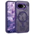 thumbnail image 1 of YINLAI for Google Pixel 9a Case with Butterfly Compatible with Mag-Safe 6.3" Translucent Matte Slim Protective Case for Pixel 9a Purple, 1 of 7