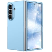 YINLAI Samsung Galaxy Z Fold7 Case,Translucent Matte Drop Proof Protection Shockproof Hard Rugged Phone Case for Z Fold7,Blue