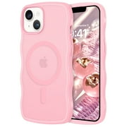 YINLAI Translucent iPhone 13 Case iPhone 14 Case Compatible with Mag-safe , Full Camera Protection Matte Phone Case for iPhone 13 iPhone 14, Pink