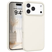 YINLAI iPhone 17 Pro Max Case Compatible with Mag-safe,Silicone Camera Control Button Anti-Scratch Shockproof Protective Case for iPhone 17 Pro Max 6.9",White