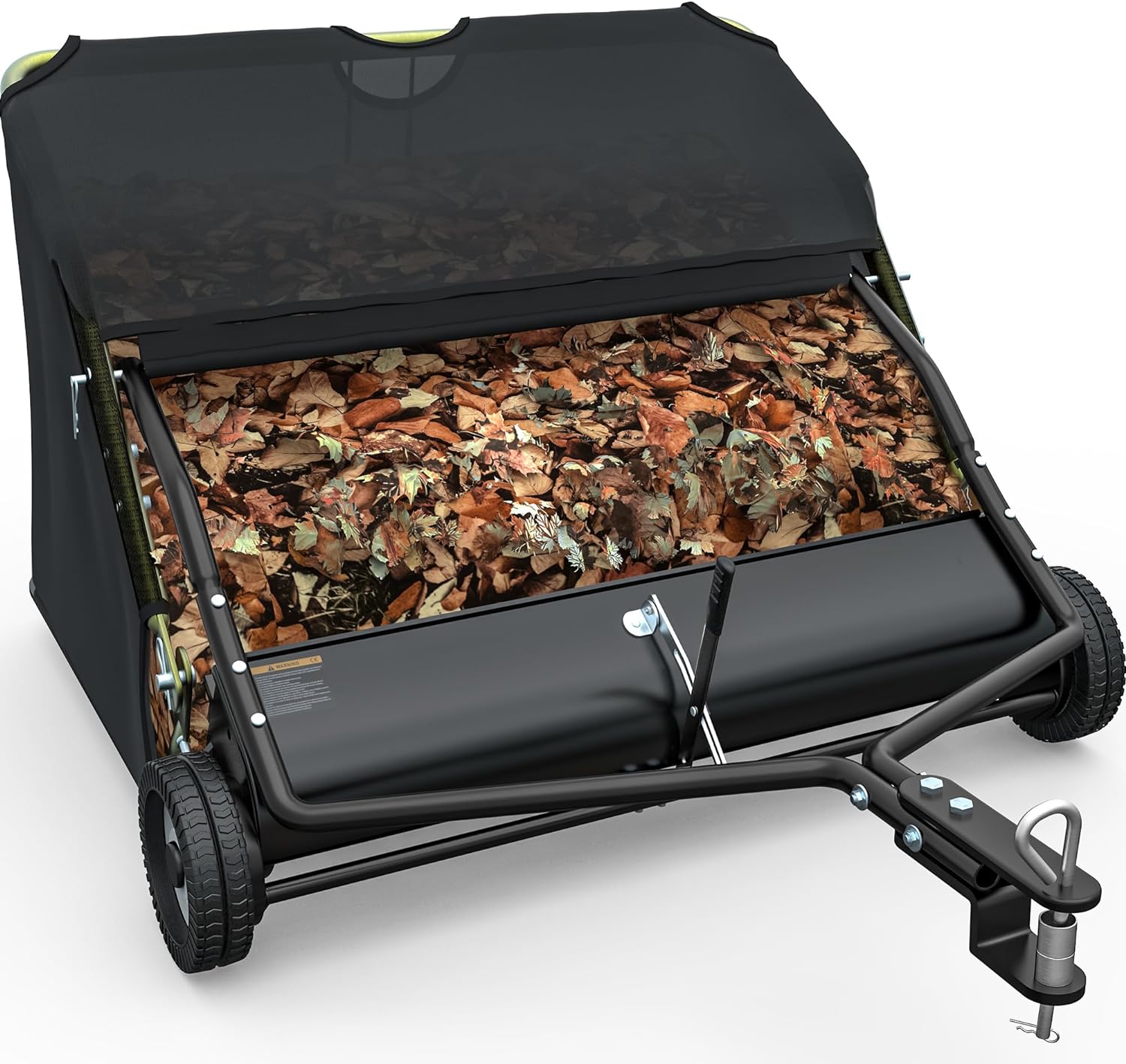 YINTATECH 42" Lawn Sweeper, Tow Behind Grass Sweeper Leaf Collector