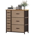 thumbnail image 1 of YINTATECH 7-Drawer Fabric Dresser, Brown, Metal Frame, Bedroom Storage Unit, 1 of 8
