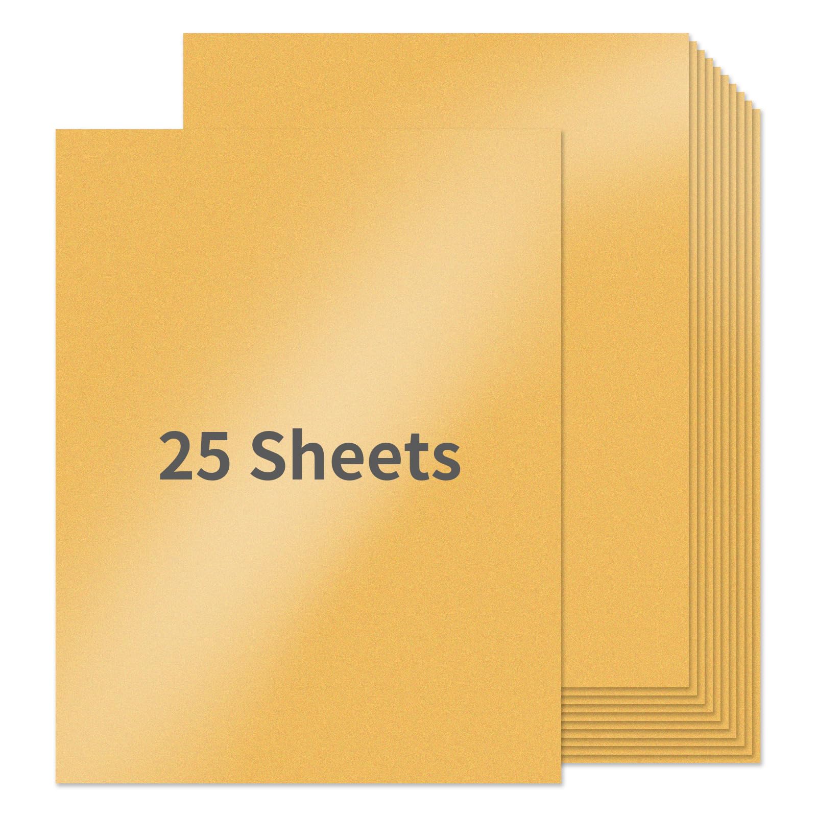 YINUOYOUJIA Gold Shimmer Cardstock 25 sheets 8.5" x 11" 250Gsm