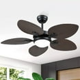 thumbnail image 1 of YIOSI 44" Tropical Palm Leaf Ceiling Fan with LED Lights, Remote/APP Control, Quiet Reversible Motor, Dimmable Lighting, Indoor/Outdoor Ceiling Fans for Patios, Porches, Bedrooms - Brown, 1 of 11