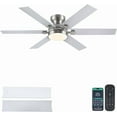 thumbnail image 1 of YIOSI 52" Sand Nickel Ceiling Fan with LED Lights, Remote/App Control, Quiet DC Motor, Stylish Design, 1 of 6