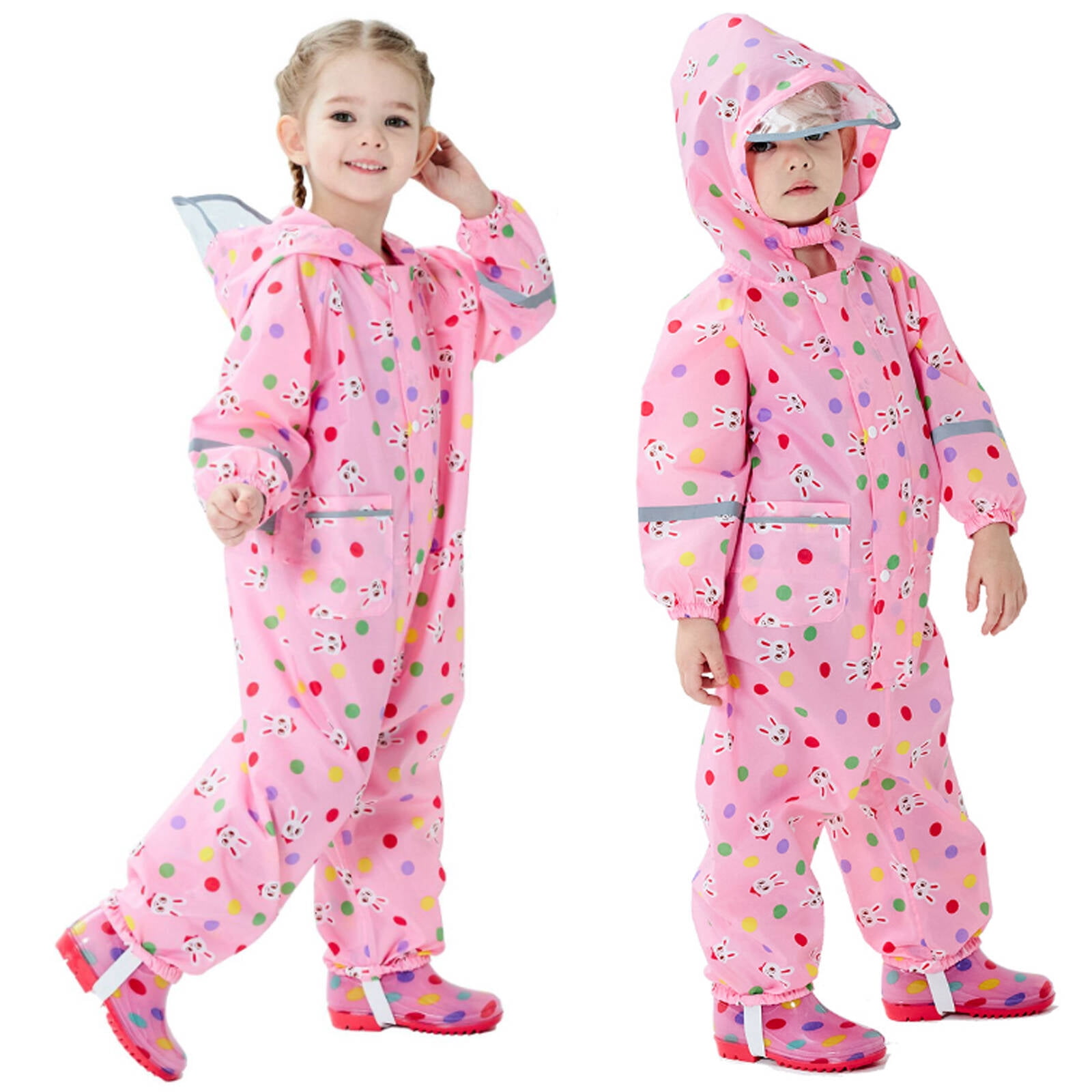 kids rainsuit (two prints available) – beo Images... YIQAUMA, Girls Boys Rainsuit, Waterproof Coverall, Pink, Size S ...