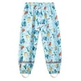 thumbnail image 1 of YIQAUMA Girls Boys Toddlers Waterproof Rain Pants Lightweight Outdoors Trousers Blue, L, 1 of 6