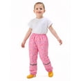 thumbnail image 1 of YIQAUMA Girls Boys Toddlers Waterproof Rain Pants Lightweight Outdoors Trousers Pink, S, 1 of 1