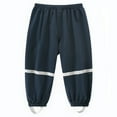 thumbnail image 1 of YIQAUMA Girls Boys Waterproof Rain Pants Toddlers Lightweight Outdoor Rain Trousers Navy,2XL, 1 of 1