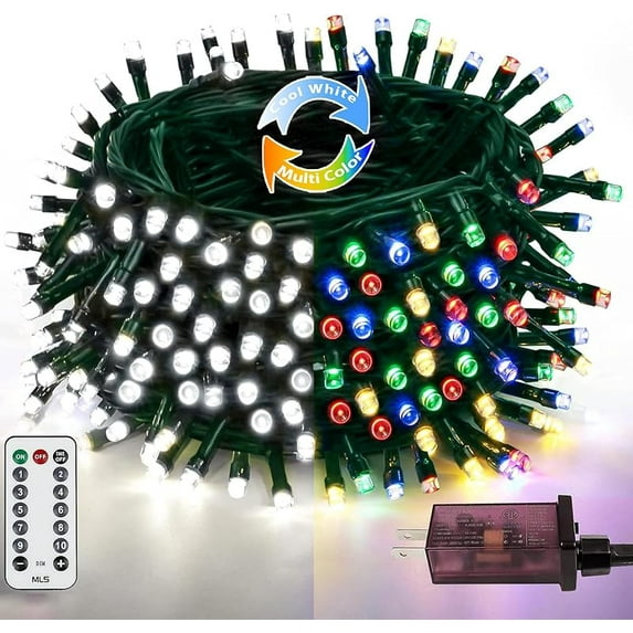 YIQU Color Changing Smart Christmas Lights 66ft 200 LED RGB with Remote & App Control & Timer, Music Sync Dimmable Multiple Modes Pastel String Lights Indoor Outdoor for Easter St Patrick's Day Decor