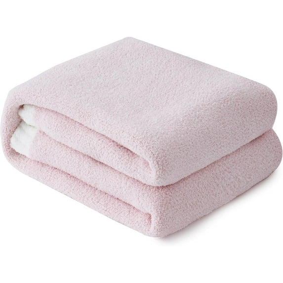 YIRUIO Ultra Soft Throw Blanket Fluffy Warm Comfy For Couch Bed Home Decor Or Gift Throw Size 50”X60”