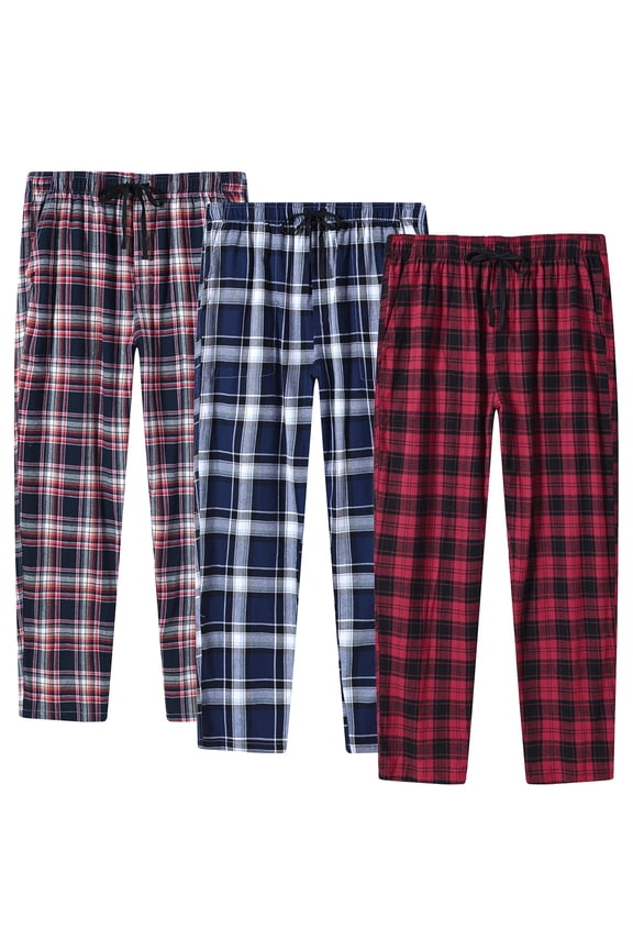 Women's Cotton Pajama Pants Microfleece Loungewear Sleep Bottoms 3PACK