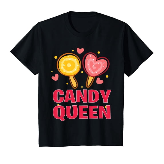 YISAN Fun Candy Lollipop Lover Sweet Tooth Women Cool Candy Queen T-Shirt-2XL