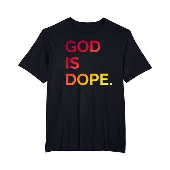YISAN God is Dope Tshirt - #GodisDope Tee Christian gift Tshirt T-Shirt-XL