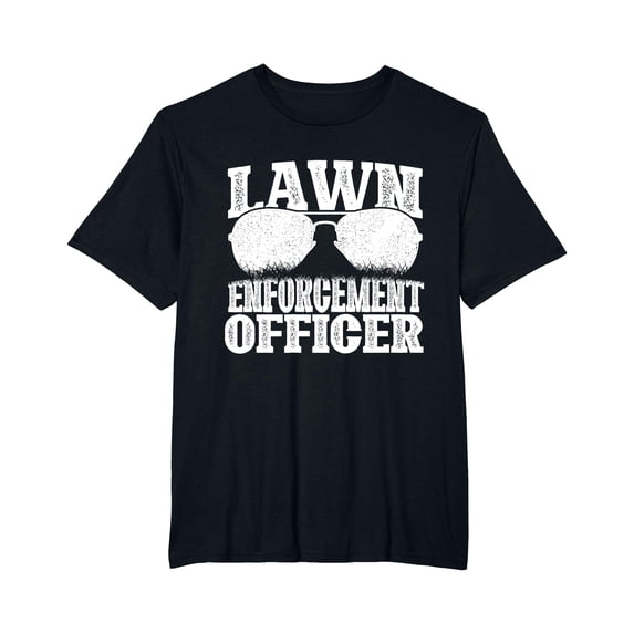 YISAN Lawn Enforcement Officer - Landscaper Landscaping Lawnmower T-Shirt-4XL