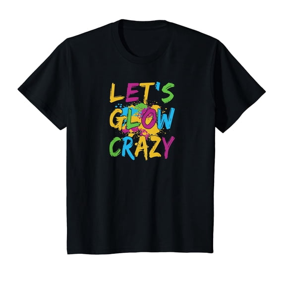 YISAN Let, Crazy, Party 80s Retro, Party Lover T-Shirt-S