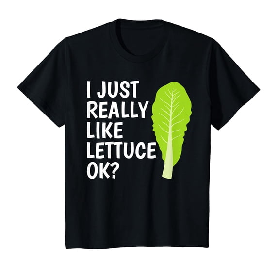 YISAN Letttuce Leaf Vegetable Lover Vegetarian Vegan T-Shirt-XS