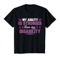 thumbnail image 1 of YISAN Lupus Awareness SLE Butterfly Cure Purple Ribbon T-Shirt-3XL, 1 of 1