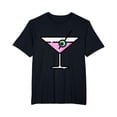 thumbnail image 1 of YISAN Martini Glass Green Olive Bartender Vodka Gin Cocktail Drink T-Shirt-5XL, 1 of 1