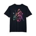 thumbnail image 1 of YISAN Music Musical Instrument Birds Treble Clef T-Shirt-2XL, 1 of 1