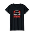 thumbnail image 1 of YISAN Never Stop Raving Techno Club Rave DJ Acid Festival T-Shirt-2XL, 1 of 1