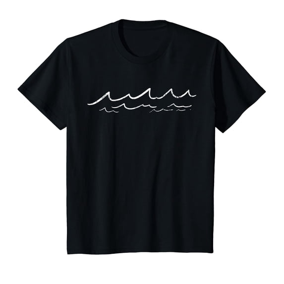 YISAN Ocean Sea Wave Vintage Gift T-Shirt-2XL
