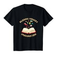 thumbnail image 1 of YISAN Reading Powers Imagination Bookworm Nerd Book Reading T-Shirt-XS, 1 of 1