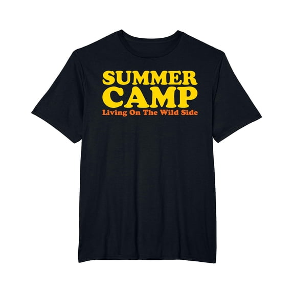 YISAN Retro Summer Camp T-Shirt. 70s 80s Vintage Camping Tshirt-L