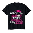 thumbnail image 1 of YISAN Senior 2025 Graduation My Last First Day Of Class Of 2025 T-Shirt-5XL, 1 of 1