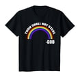 thumbnail image 1 of YISAN Thou Shall Not Steal - God's Rainbow T-Shirt-4XL, 1 of 1