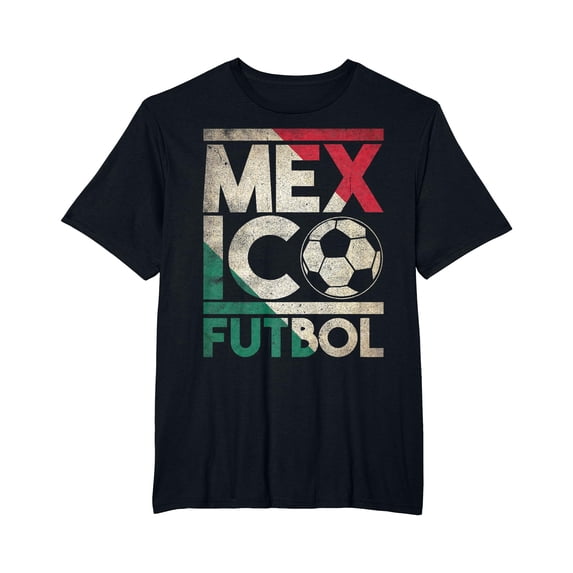 YISAN Vintage Mexico Futbol T Shirt Mexican Soccer Flag Fan Gift-M