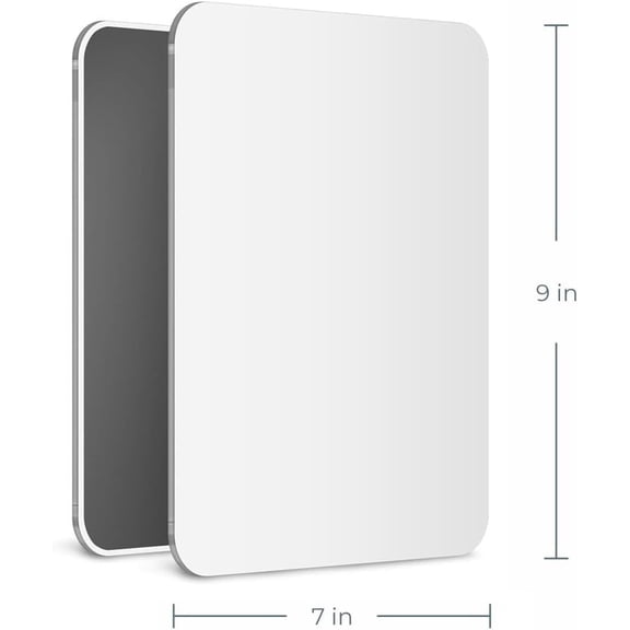 YISIGE-7x9 Magnetic Locker Mirror | Acrylic - Unbreakable | Sleek Frameless | Glassless Safety | Suitable for School lockers, Refrigerators, Locker Accessories, Office cabinets (1 Pack)