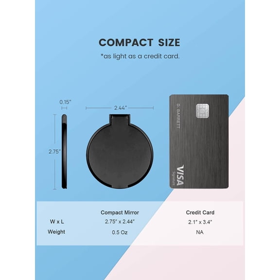 YISIGE-Compact Mirror Bulk, Round Makeup Mirror for Purse, Set of 12 (4-Color)
