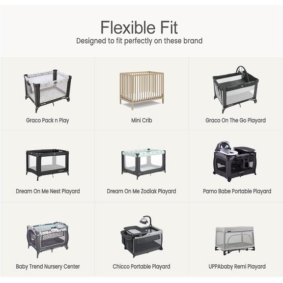 YISIGE-Fitted Pack and Play Sheets: Soft Muslin Cotton Mini Crib Sheets - Neutral Colors for Boys and Girls