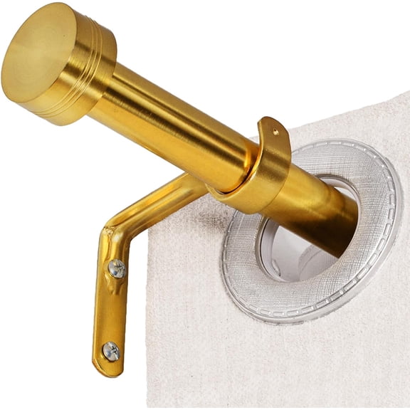 YISIGE-Gold Curtain Rods 18 to 144 inches,1 Inch Modern Metal Drapery Rods,Adjustable Heavy Duty Curtain Pole Suitable for Bedrooms and Living Rooms(18"-144"Warm Golden)