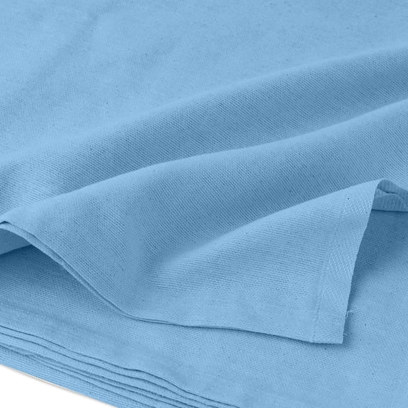 YISIGE-Hospital Blankets Twin Size, 100% Cotton Lightweight General Hospital Blanket 90x70 Inches (Blue)